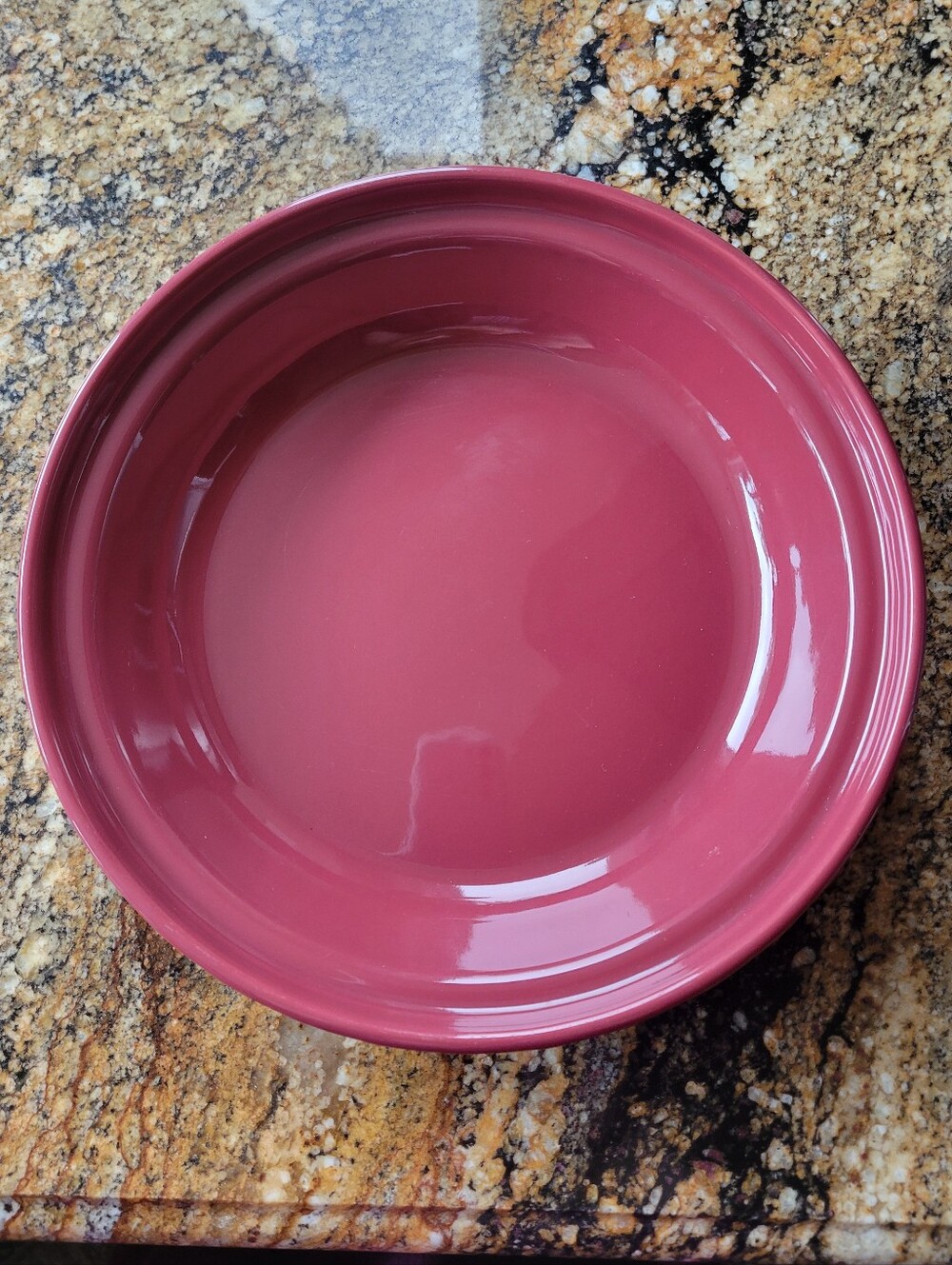 VTG LONGABERGER POTTERY Woven Traditions Paprika 10.25" Pie Plate Stoneware USA